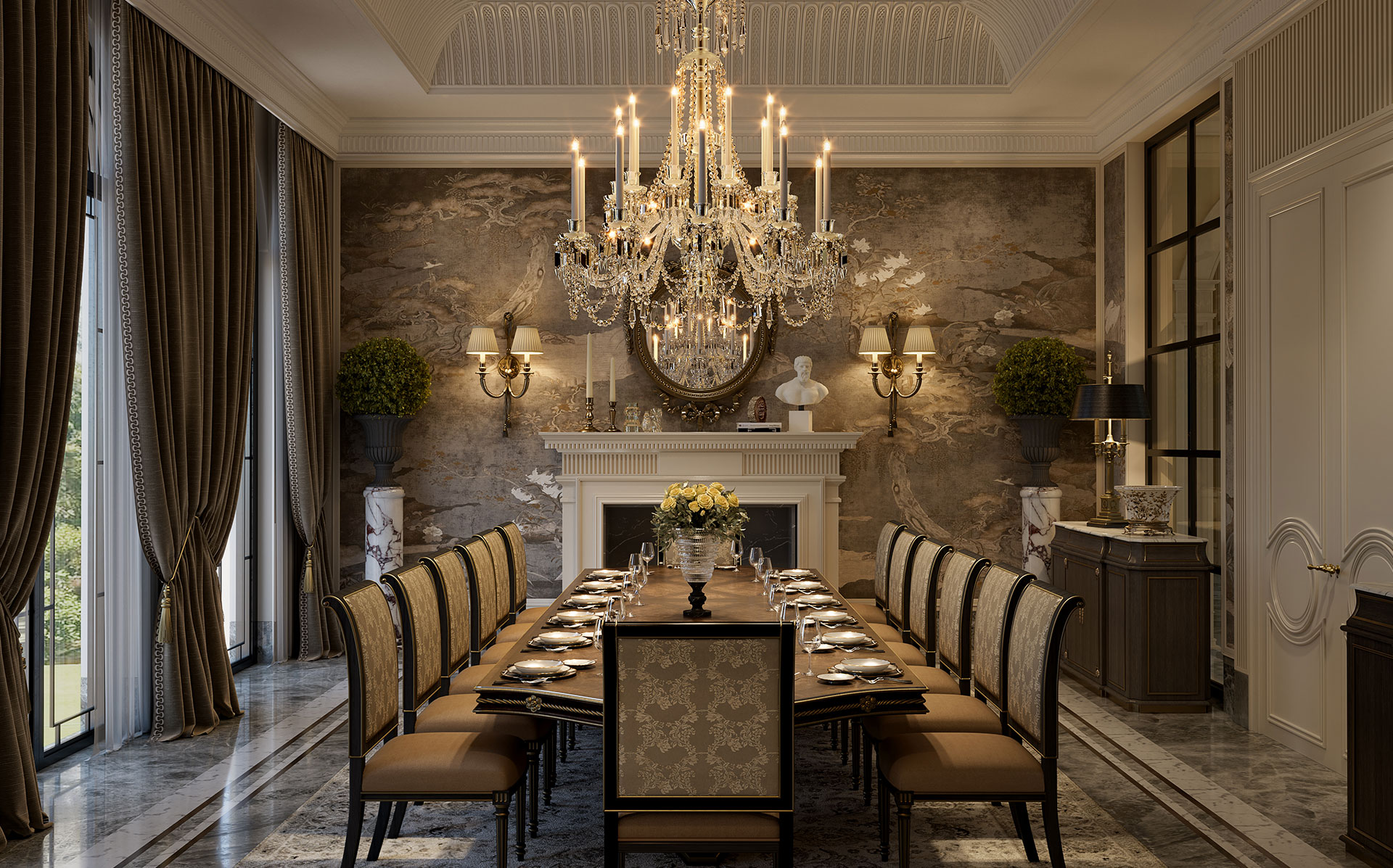 Oaklane Villa: Timeless Elegance in Contemporary Classical Design