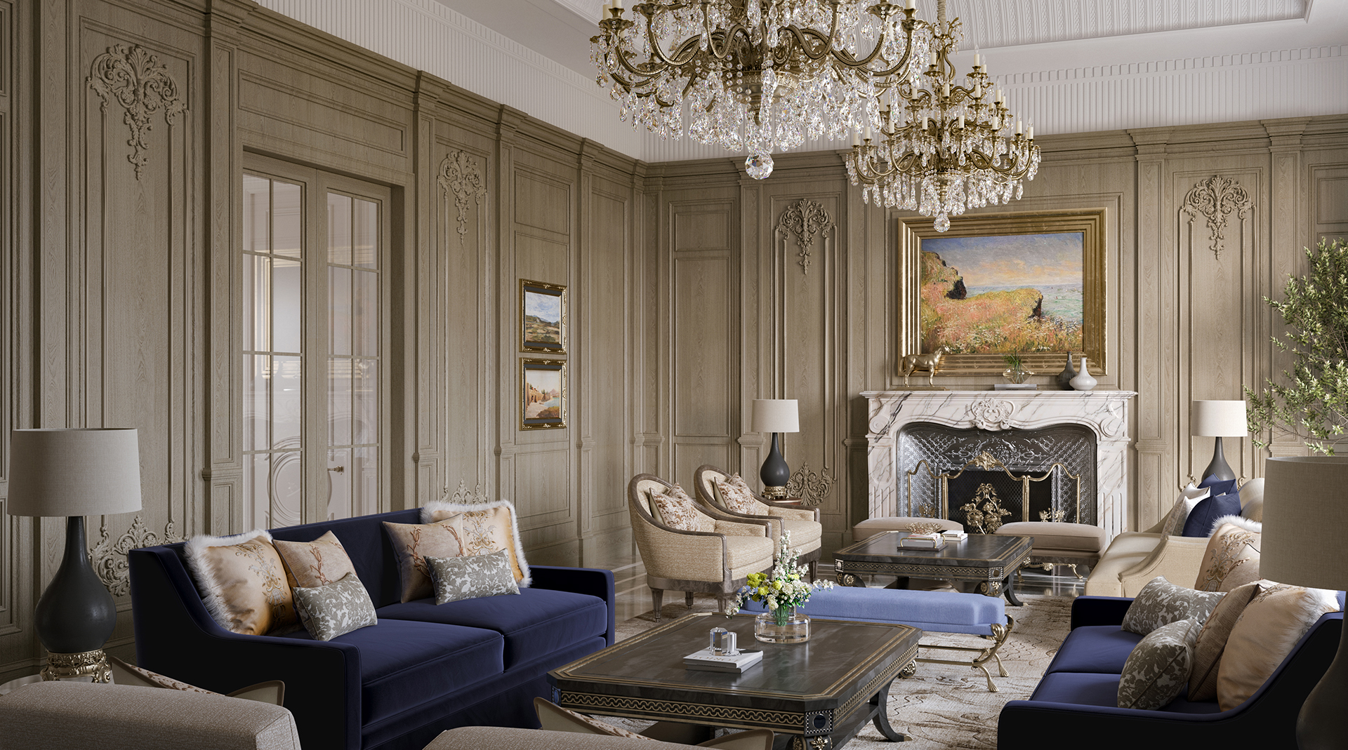 A Contemporary Neo-Classical Villa in New Delhi | Aparna Kaushik Design Group