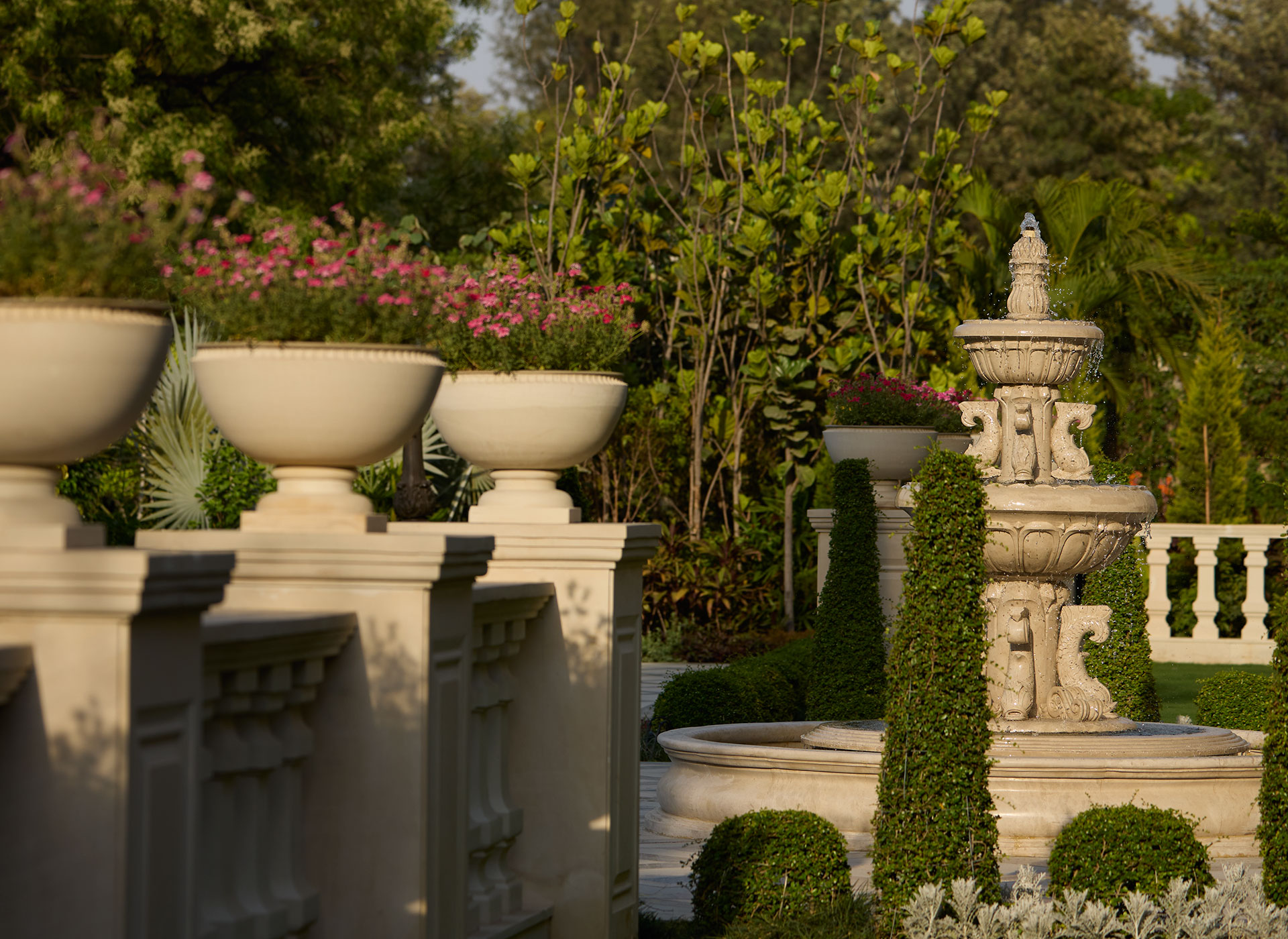 Architectural detailing at the ultra-luxury tier, including hand-crafted joinery, stone inlay, and considered spatial sequences that define the work of India's top architects