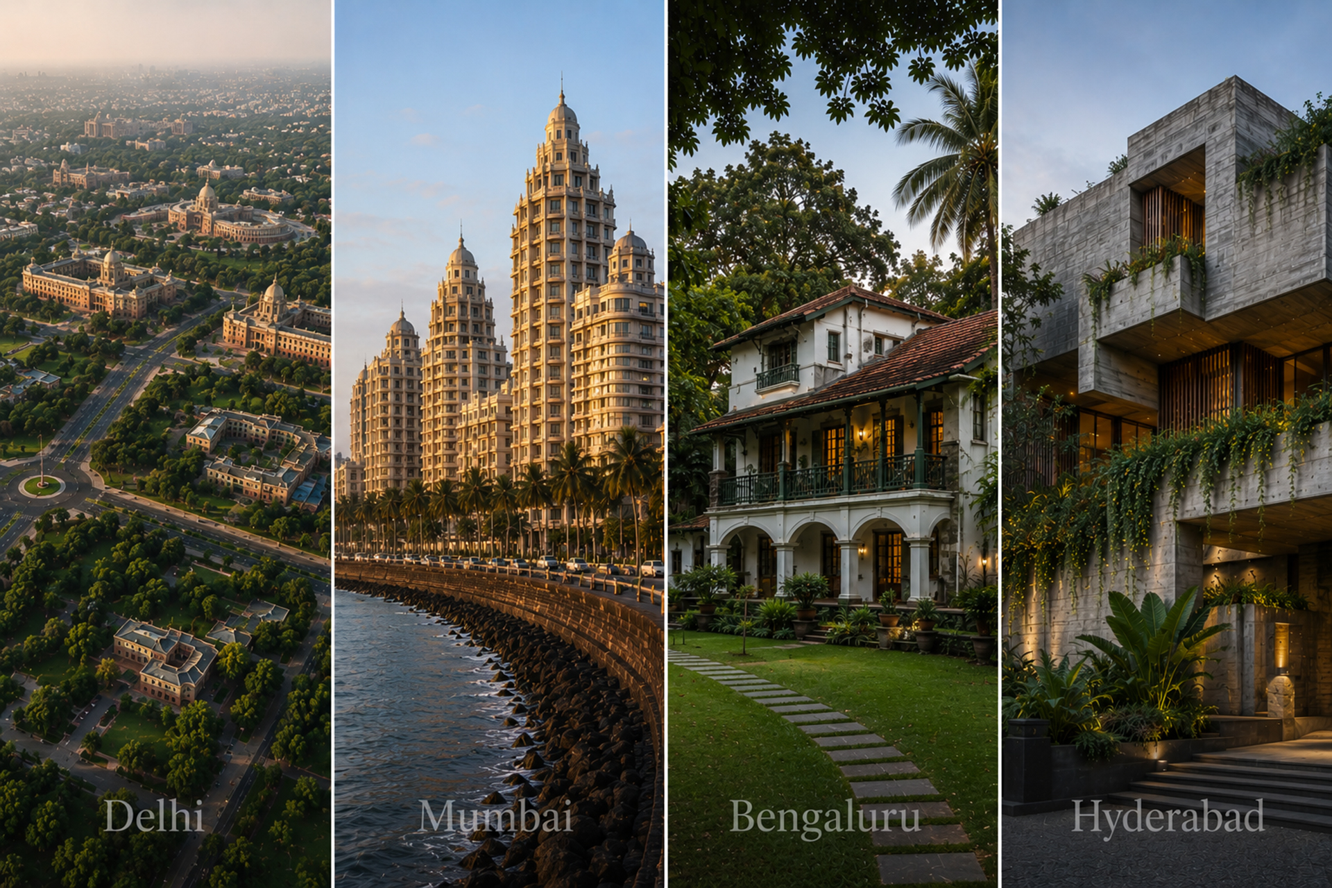 India's top architects are concentrated in Delhi NCR, Mumbai, Bengaluru, and Hyderabad, aligning with the geography of UHNW residential demand