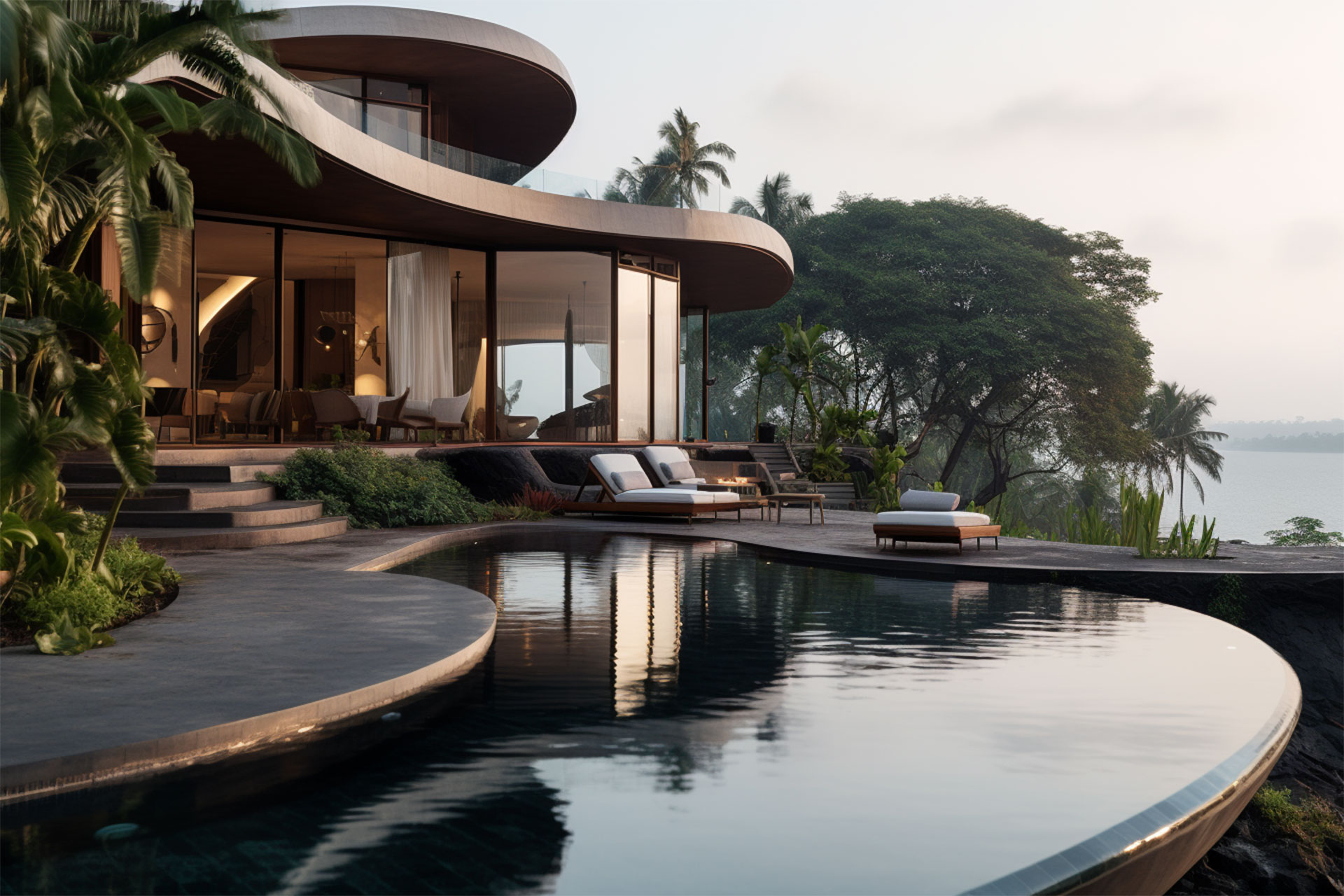 Saadiyat Island luxury villa design beachfront Abu Dhabi